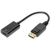 DIGITUS DisplayPort adapteris / keitiklis, DisplayPort – HDMI A tipo St/Bu, 0,2 m