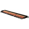 DIGITUS Patchpanel 0,5HE 24-Port Cat6a geschirmt juodas