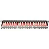 DIGITUS Patchpanel 0,5HE 24-Port Cat6a geschirmt juodas