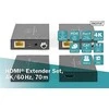 Assmann Electronic DIGITUS HDMI 2.0 plėstuvo rinkinys 70m 4K/60Hz 18Gbps HDCP 2.2 HDR PoC
