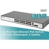 Šakotuvas Digitus Skaitmenas | Greitas Ethernet PoE jungiklis 24 prievadų PoE + 2 Combo, 370 W PoE | DN-95343 | Nevaldomas | Darbalaukis | Maitinimo tipas Vidinis