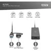 HUB USB Digitus Hub USB 3.0 / Hub DIGITUS 4 prievadų SlimLine USB A + USB-C adapteris 1,2 m 5 Gbps USB-C maitinimo jungtis