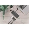 Assmann elektroninė DIGITUS universali prijungimo stotis USB 3.0 7 prievadų kelionės 2x video 2x USB 3.0 RJ45 2x kortelių skaitytuvas
