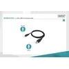 USB kabelis Digitus USB-A - mikroUSB 1,8 m juodasis (DB- 300127- 018- S)