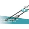 Assmann Electronic DIGITUS USB – C tipo į HDMI AOC FO Adapterio laidas HDMI Versija 2.0 Max 4Kx2K 60Hz 20m