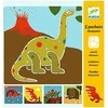 Djeco Piešimo trafaretai - Dinozaurai (5 vnt.) ( DJ08863 )