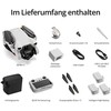 Dronas DJI Mini 3 Fly More Combo su DJI RC valdymo pultu ir papildomais aksesuarais