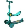 Lean Sport Lean Toys Triratis balansinis paspirtukas Saddle Žalias Music Diodes Lion