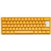 Ducky One 3 geltona mini žaidimų klaviatūra, RGB LED – MX-raudona