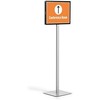 Durable Patvarus Info Stand Basic - A3 grindų stovas, antracitas