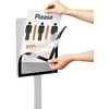 Durable Patvarus Info Stand Basic - A3 grindų stovas, antracitas