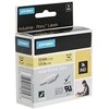 DYMO Rhino Professional, pastebimas susitraukiantis vamzdelis, 12x1,5 mm, juodas tekstas ant geltonos žarnos, 1,5 m, 18056