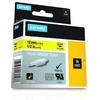 DYMO Rhino Professional, pastebimas susitraukiantis vamzdelis, 12x1,5 mm, juodas tekstas ant geltonos žarnos, 1,5 m, 18056