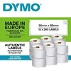 DYMO LW - Large Address Labels - 36 x 89 mm - S0722410 Permatomas Lipni spausdintuvo etiketė