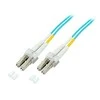 Efb Elektronik EFB EFB LWL Kabelis Duplex Jumper LC-LC 50/125 OM3 1.0 Meter LSZH Halogenfrei aqua 2.0mm geprueft mit Messprotokoll