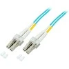 Efb Elektronik EFB EFB LWL Kabelis Duplex Jumper LC-LC 50/125 OM3 30 Meter LSZH Halogenfrei aqua 2.0mm geprueft mit Messprotokoll