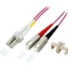 Efb Elektronik EFB LWL Kabelis Duplex Jumper LC-SC 50/125 OM4 0,5 Meter LSZH Halogenfrei erika violett 2.0mm geprueft mit Messprotokoll