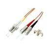 Efb Elektronik EFB LWL Kabelis Duplex Jumper LC-SC 50/125 OM4 0,5 Meter LSZH Halogenfrei erika violett 2.0mm geprueft mit Messprotokoll