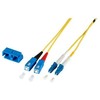 Triton EFB Elektronik O0360.1 optinis kabelis 1m LC SC OS2 Geltonas