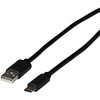 Efb Elektronik Kabelis USB EFB USB-A - USB-C 2 m Juodas (EBUSBC-USB20AK.2)