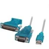 Ecolan USB/RS232 Konverterkabel, USB 2.0, aktiv, 1,8m