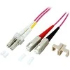 Efb Elektronik EFB EFB šviesolaidinis kabelis, dvipusis trumpiklis LC-SC 50/125 OM4 7,5 metro LSZH behalogenis viržinis violetinis 2,0 mm, išbandytas su bandymų ataskaita