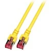 Efb Elektronik EFB patch kabelis RJ45 Cat.6 10.0 metrų 2x RJ45 PIMF geltonas
