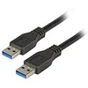 Efb Elektronik Kabelis USB EFB USB-A - USB-A 1 m Juodas (K5280SW.1)