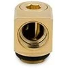 Ek Water Blocks Ek Vanduo Blocks EK Vanduo Blocks EK-Torque Micro Adapteris 90 Degree G1/4 inch Male to G1/4 inch Female - Rotatable, auksinis