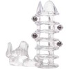 CalExotics El Toro Enhancer With Beads - Transparent Silicone Ring &amp; Vibrating System