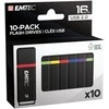 STICK Emtec USB2.0 K100 16GB P10 10-pack color box retail