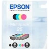 Epson kasečių rinkinys (C13T26164010), juoda, žydra, purpurinė, geltona kasetė