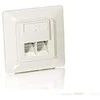 Equip Įrengti Cat5e įleidžiamąją dėžutę + priekinę plokštę 2xRJ45 45° 5 vnt. RAL1013