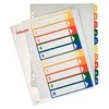 Skiriamieji lapai Esselte Project, A4, 1-10 spalvos, plastikiniai 0807-118