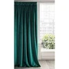 Naktinė užuolaida iš minkšto aksomo Eurofirany DIVA LINE RIA 140X270 cm, juosta/ tunelis/ kabliukai, 300g/m2, spalva: tamsi turkio