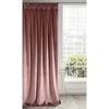 Naktinė užuolaida iš minkšto aksomo Eurofirany DIVA LINE RIA 140X270 cm, juosta/ tunelis/ kabliukai, 300g/m2, spalva: tamsiai rožinė