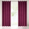 Eurofirany DIVA LINE RIA Minkšto aksomo naktinė užuolaida, 140X250 cm, kilpos / žiedai, spalva: bordo