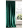 Naktinė užuolaida iš minkšto aksomo Eurofirany DIVA LINE RIA 140X270 cm, juosta/ tunelis/ kabliukai, 300g/m2, spalva: tamsiai žalia
