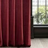 Eurofirany DIVA LINE RIA Minkšto aksomo naktinė užuolaida, 140X250 cm, kilpos / žiedai, spalva: bordo