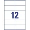 Lipnios etiketės Avery Europe, A4, 105x48mm, 12 etikečių lape, be rėmelio, 100 lapų