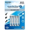 Baterija - EverActive AAA 800 Serija 1.2V Įkraunamos 4-vnt Pakuotė