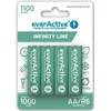 AA / R06 Ni-MH everActive 1100mAh Infinity Line baterijos 3000 ciklų (4 lizdinė plokštelė)