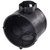 Simet 83106007 Įleidžiamoji dėžutė 60 mm plokštelė su pradurtomis membranomis, juoda, atspari vėjui E106-2K 83106007 /25 vnt./