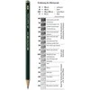 Pieštukas Faber-Castell 9000, 6H, be trintuko, padrožtas