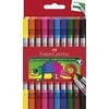 Flomasteriai Faber-Castell, dvipusiai, 10 spalvų