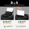 Fellowes Mini-Cut | AutoMAX 90M | Juodas | 17 L | Popieriaus smulkinimas | Kreditinių kortelių smulkinimas