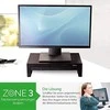Laikiklis Fellowes | Designer Suites Monitorius Riser | Height adjustment | Juodas