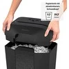 Fellowes Powershred | LX50 | Juodas | 17 L | Kreditinių kortelių smulkinimas | Popieriaus apdorojimo standartas / išvestis 9 lapai per eigą | Skersinis smulkintuvas | Garantija 24 mėn.