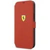 Dėklas Apple iPhone 12 Mini Ferrari Book On Track Perforated (FESPEFLBKP12SRE) raudonos spalvos