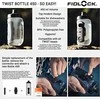 Gertuvė su laikikliu Fidlock Twist 450ml juoda